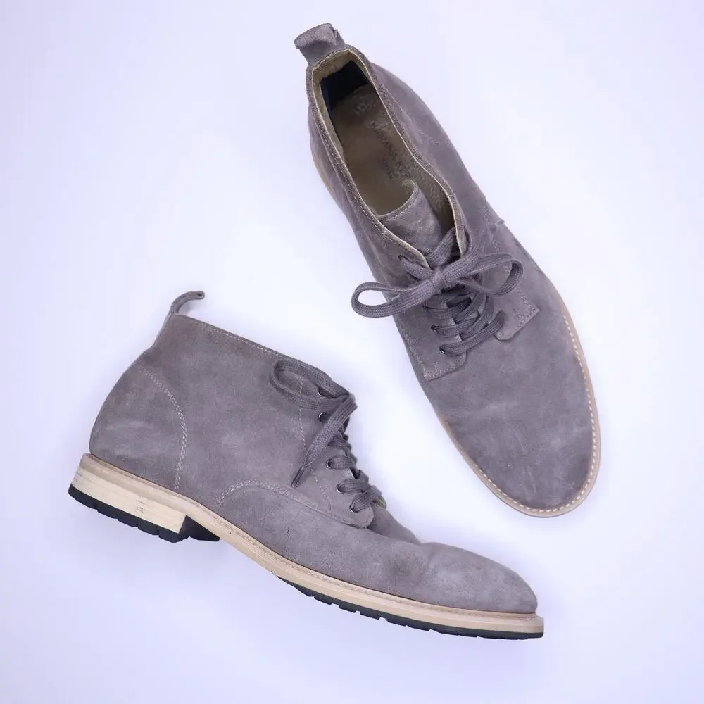 BANANA REPUBLIC Arley Suede Boot Taupe Grey OrthoLite Desert Lace Up Men's 12M